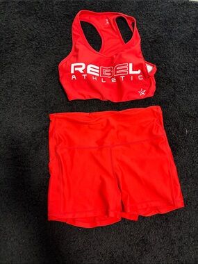 Rebel Athletic Women's Red Athletic Shorts